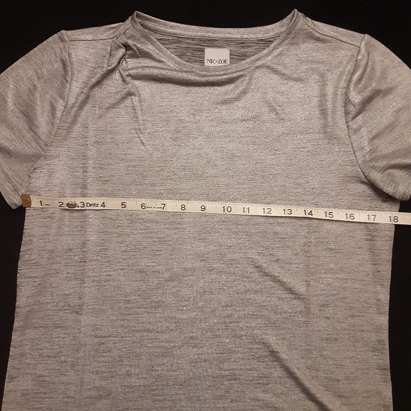 Silver Tshirt- Nic+Zoe - Picture 4 of 9